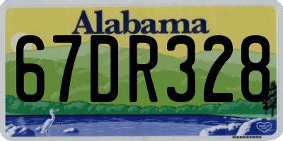 AL license plate 67DR328