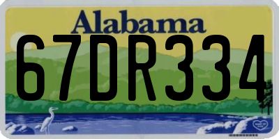 AL license plate 67DR334