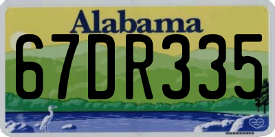 AL license plate 67DR335