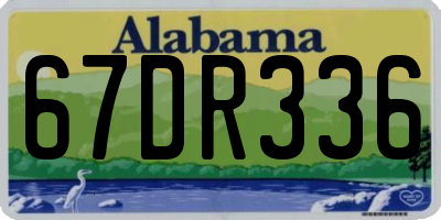 AL license plate 67DR336