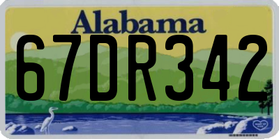 AL license plate 67DR342