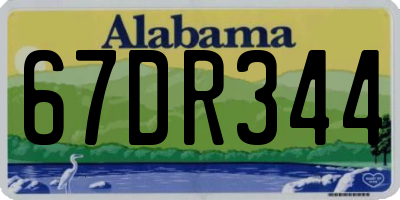 AL license plate 67DR344