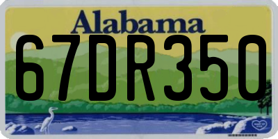 AL license plate 67DR350