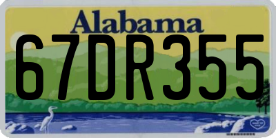 AL license plate 67DR355