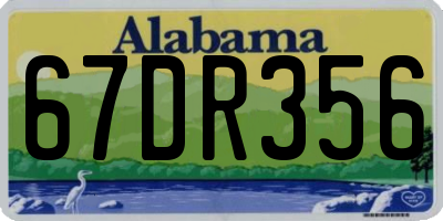 AL license plate 67DR356