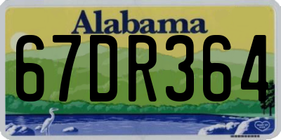 AL license plate 67DR364