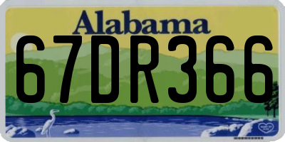 AL license plate 67DR366