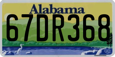 AL license plate 67DR368