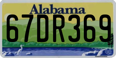 AL license plate 67DR369