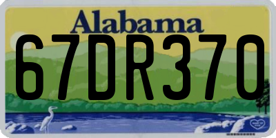 AL license plate 67DR370