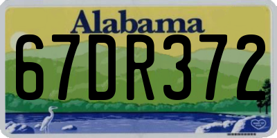 AL license plate 67DR372