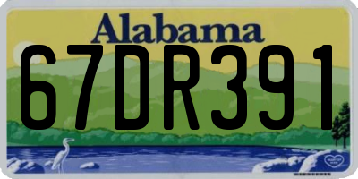 AL license plate 67DR391