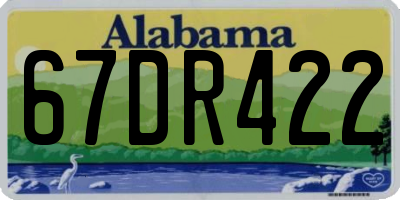 AL license plate 67DR422