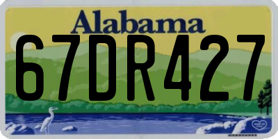 AL license plate 67DR427