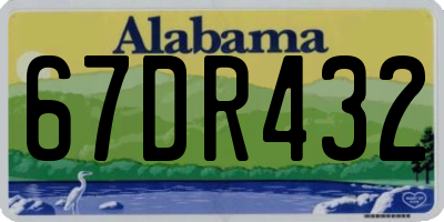 AL license plate 67DR432