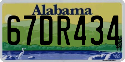 AL license plate 67DR434