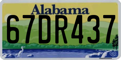 AL license plate 67DR437