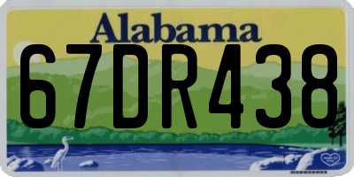 AL license plate 67DR438