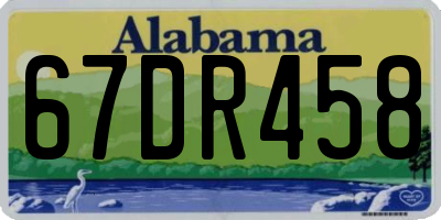 AL license plate 67DR458
