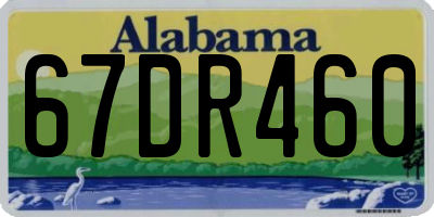 AL license plate 67DR460
