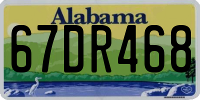 AL license plate 67DR468