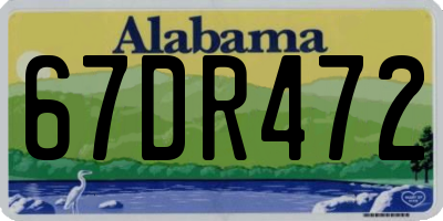 AL license plate 67DR472
