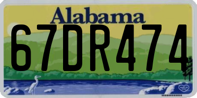 AL license plate 67DR474