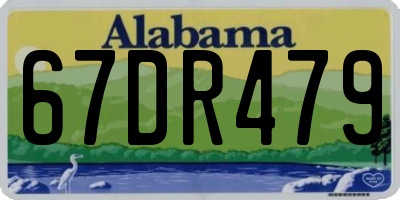 AL license plate 67DR479