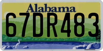 AL license plate 67DR483