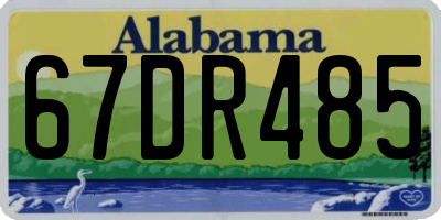 AL license plate 67DR485