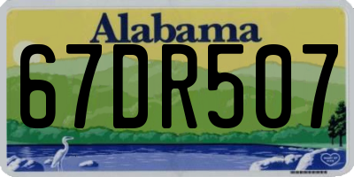 AL license plate 67DR507