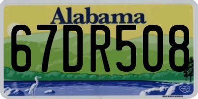 AL license plate 67DR508