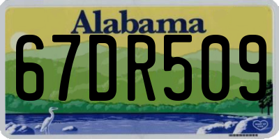 AL license plate 67DR509