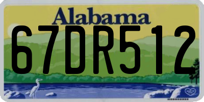 AL license plate 67DR512