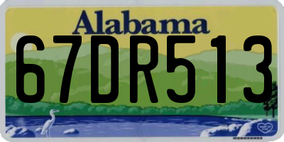 AL license plate 67DR513