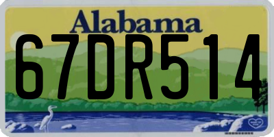 AL license plate 67DR514