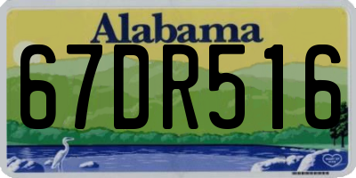 AL license plate 67DR516