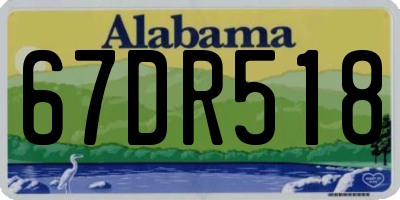 AL license plate 67DR518