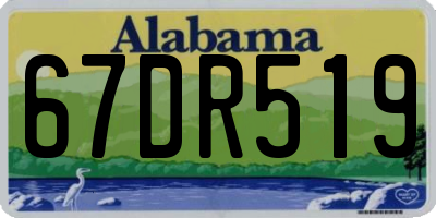 AL license plate 67DR519