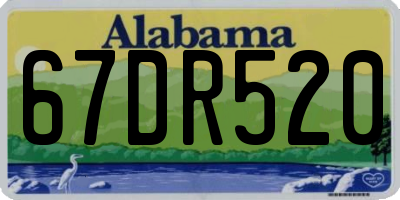 AL license plate 67DR520