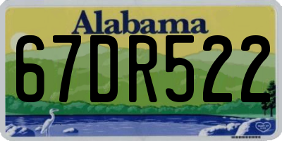 AL license plate 67DR522