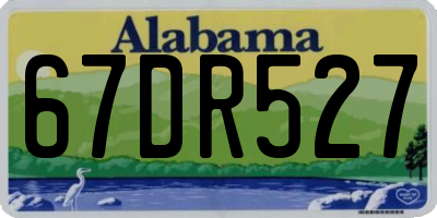AL license plate 67DR527