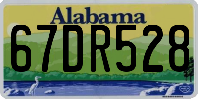 AL license plate 67DR528