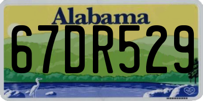AL license plate 67DR529