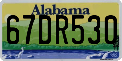 AL license plate 67DR530