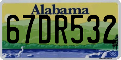 AL license plate 67DR532