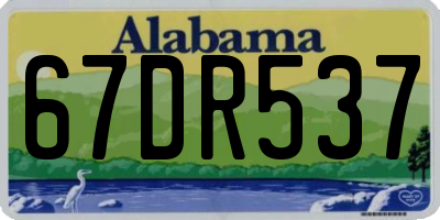 AL license plate 67DR537