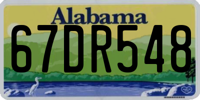 AL license plate 67DR548