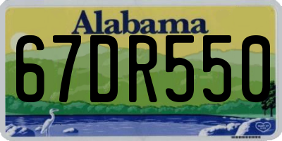 AL license plate 67DR550