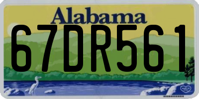 AL license plate 67DR561